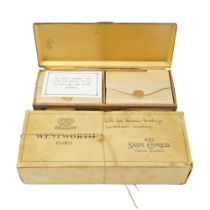 A mid 20th Century State Express Cigarettes Wentworth Casket electroplate table cigarette box