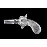 A Royales De Champagne Les Armes glass pistol, 17 cm