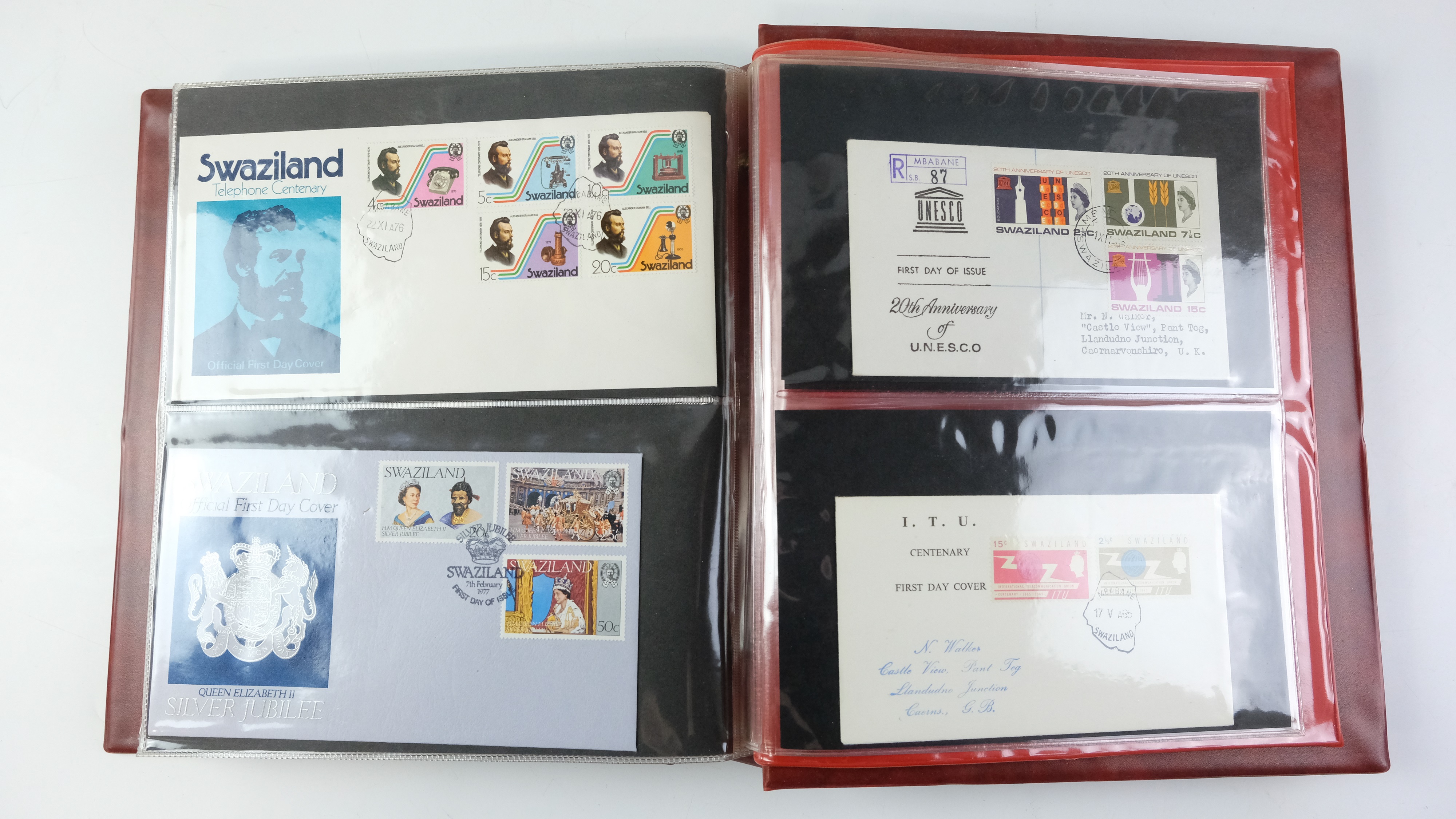 A large quantity of albums containing various world stamp covers including royal commemoratives, - Image 77 of 154