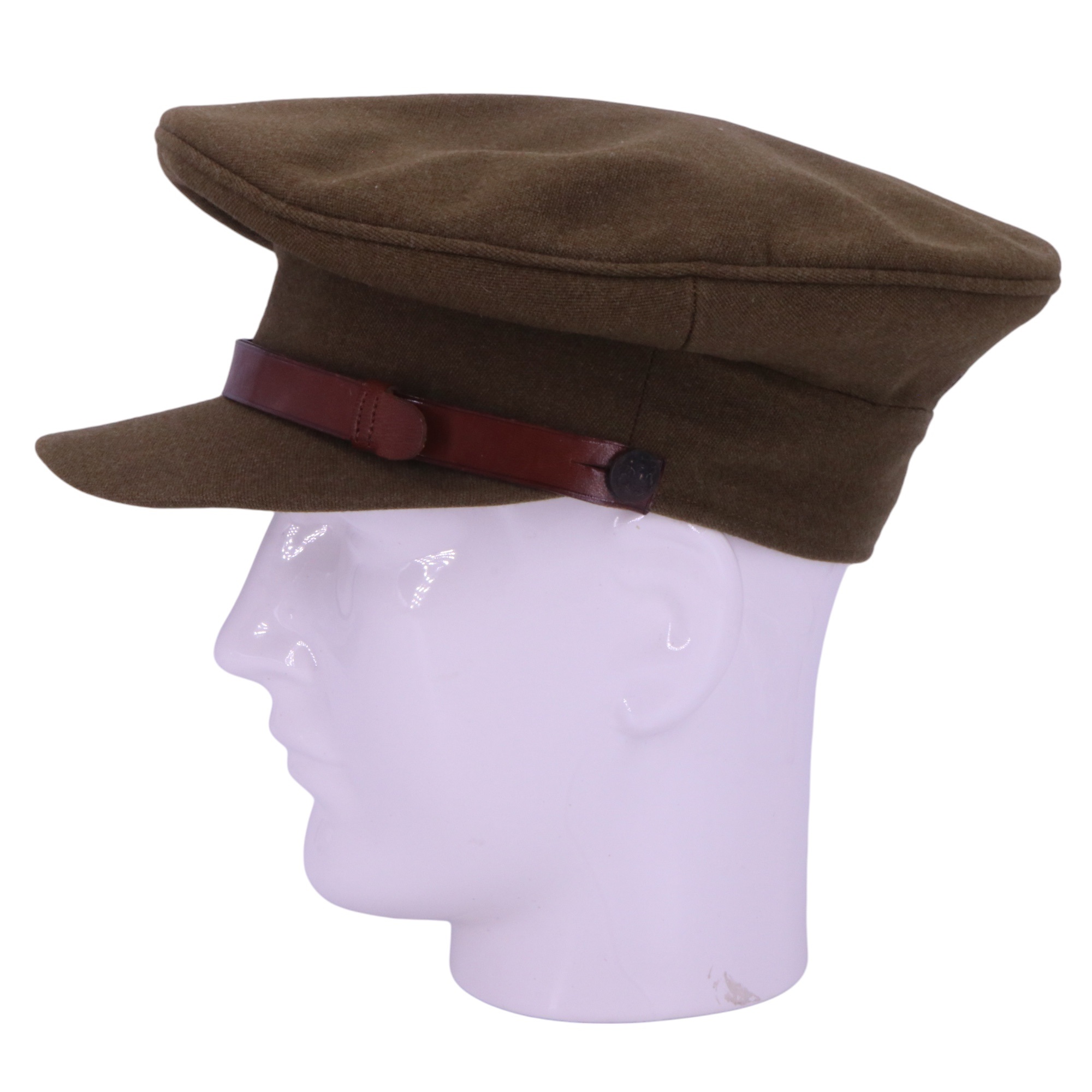 Two George VI army officers' Service Dress caps, one bearing a Northumberland Fusiliers cap badge - Image 9 of 13