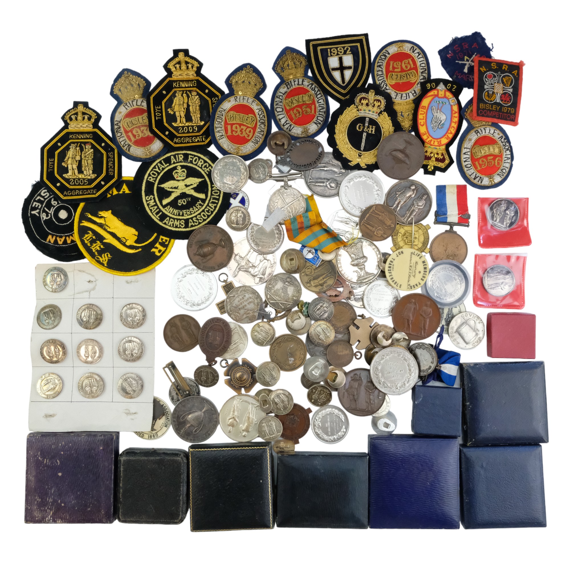 A large collection of National Rifle Association, Bisley and related badges, medals, Life Members' - Image 2 of 3