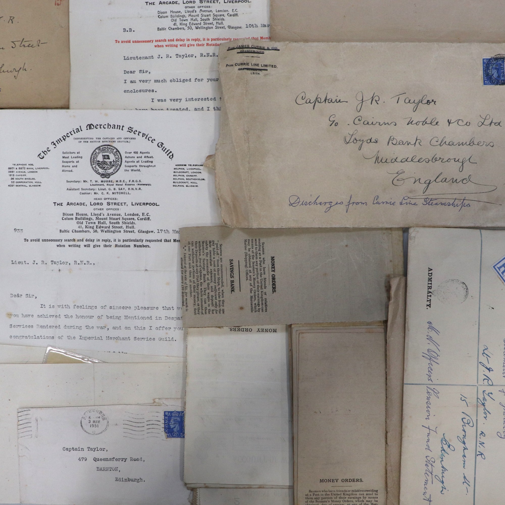 An extensive Great War Royal Navy Reserve document group, pertaining to Captain John Robert - Image 4 of 10