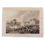 "Pursuit of the French through Leipzic [sic] on the 19th October 1813. With a view of the entrance