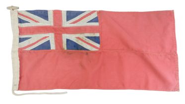 A small boat sized Admiralty Red Ensign flag, of multi-piece construction, 34 cm x 70 cm
