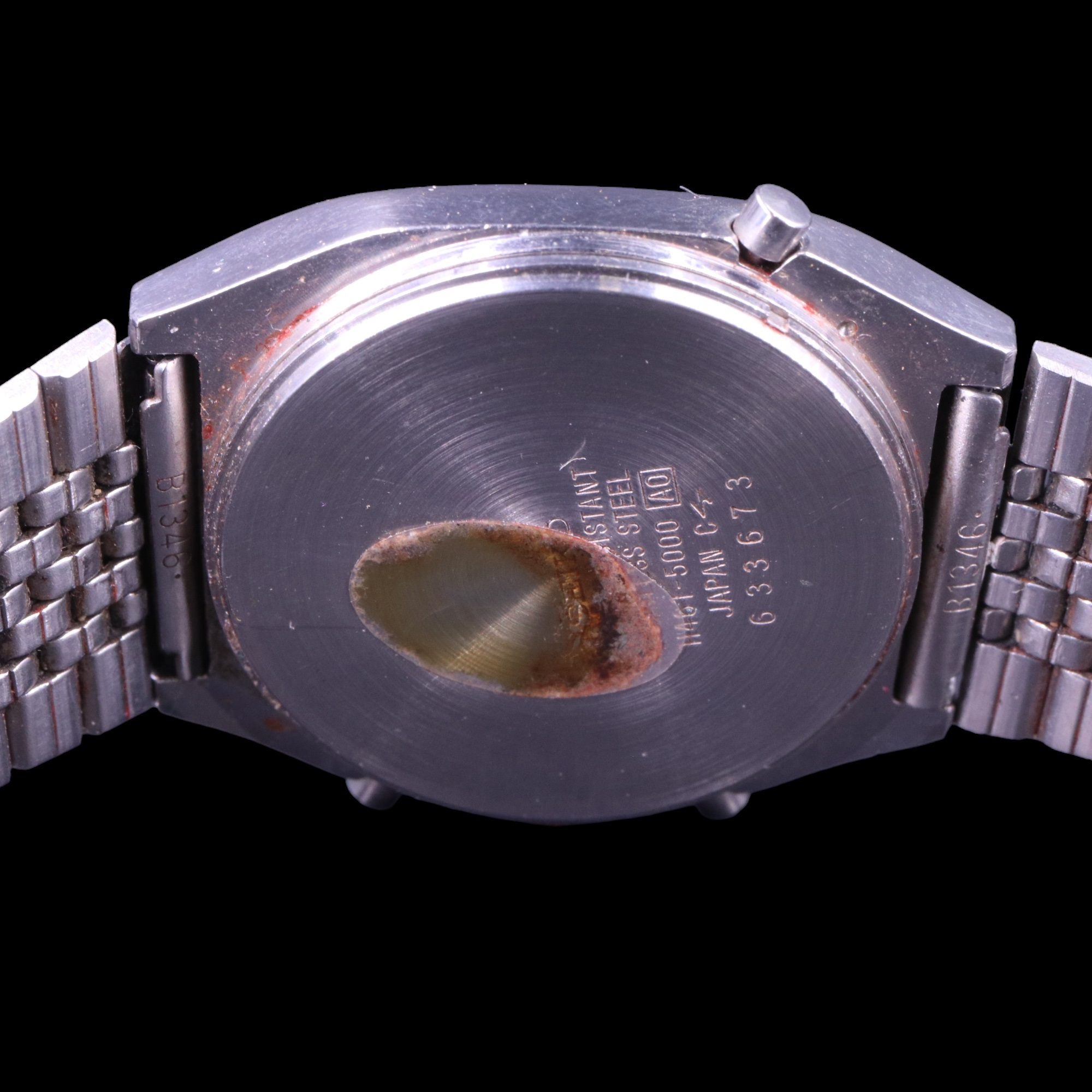 A Seiko Alarm Chronograph digital analogue stainless steel wristwatch together with a Shivas and - Image 3 of 3
