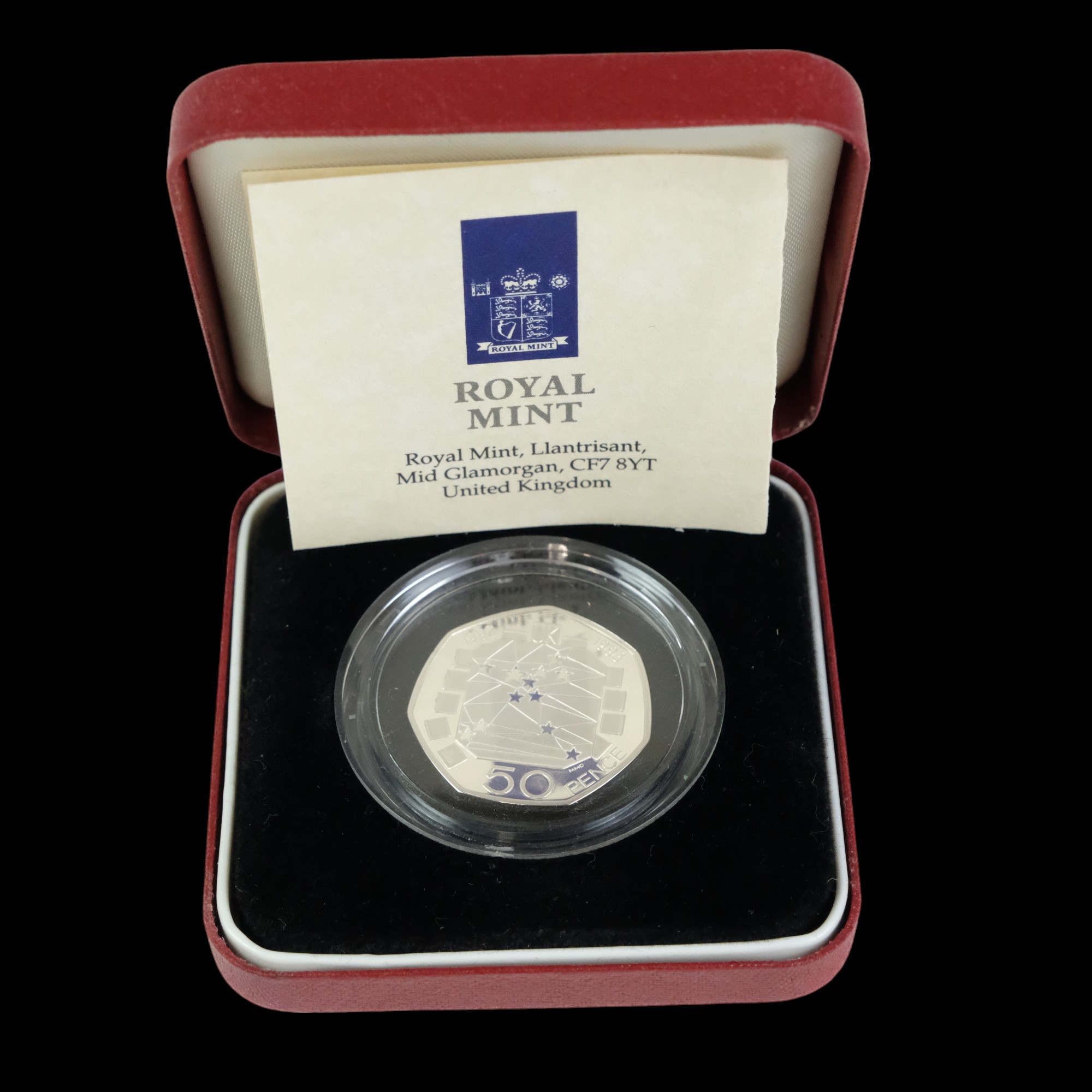 A group of Royal Mint silver proof fifty pence coins, including a 1994 Piedfort D-Day Commemorative, - Image 5 of 33