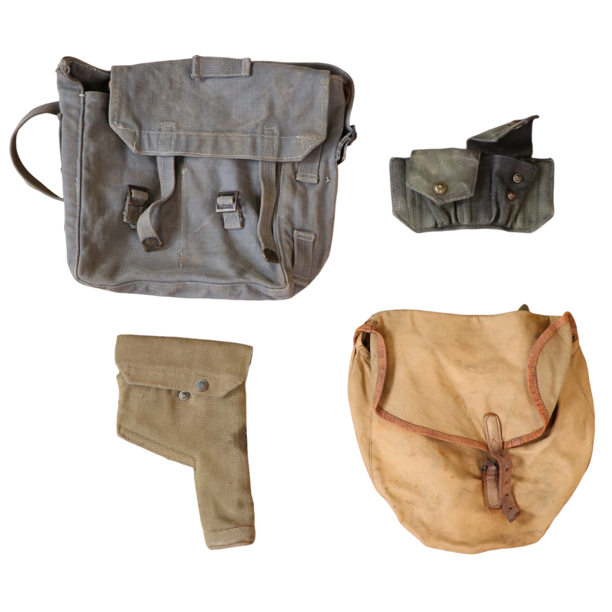 A quantity of military accoutrements including leather and webbing holsters - Image 2 of 16