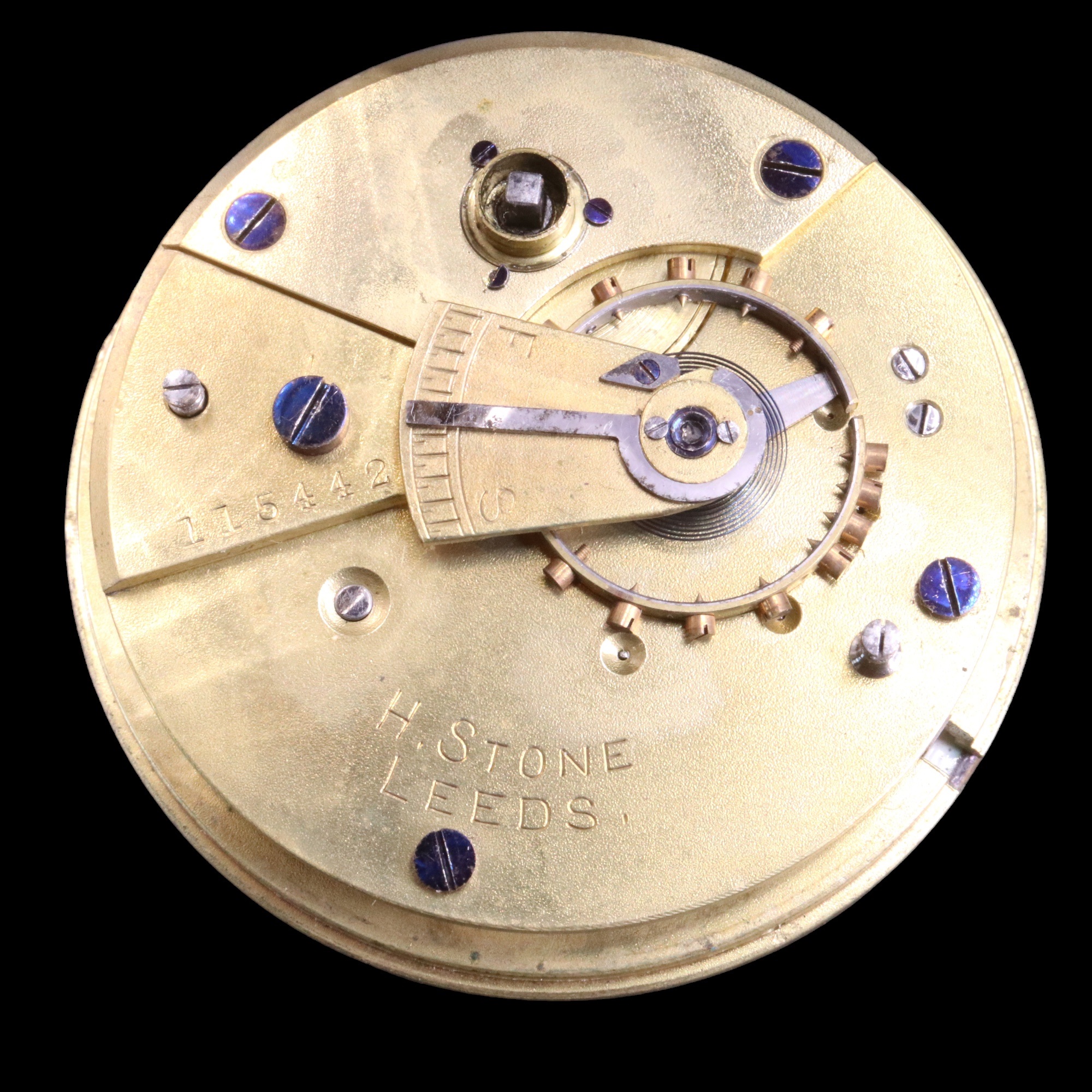 A late Victorian silver pocket watch by H Stone of Leeds, having a key-wound lever movement and - Image 3 of 4