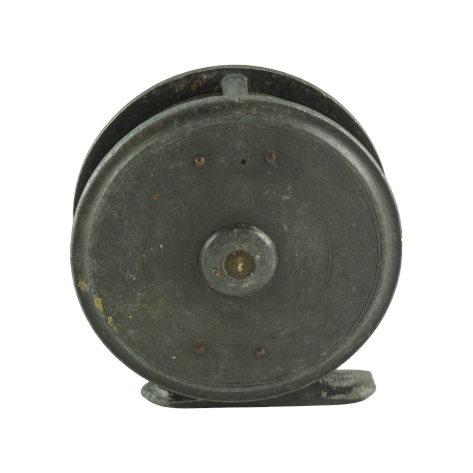 An early 20th Century Hardy Uniqua centre-pin fly fishing reel, 72 mm, (a/f) - Image 3 of 4