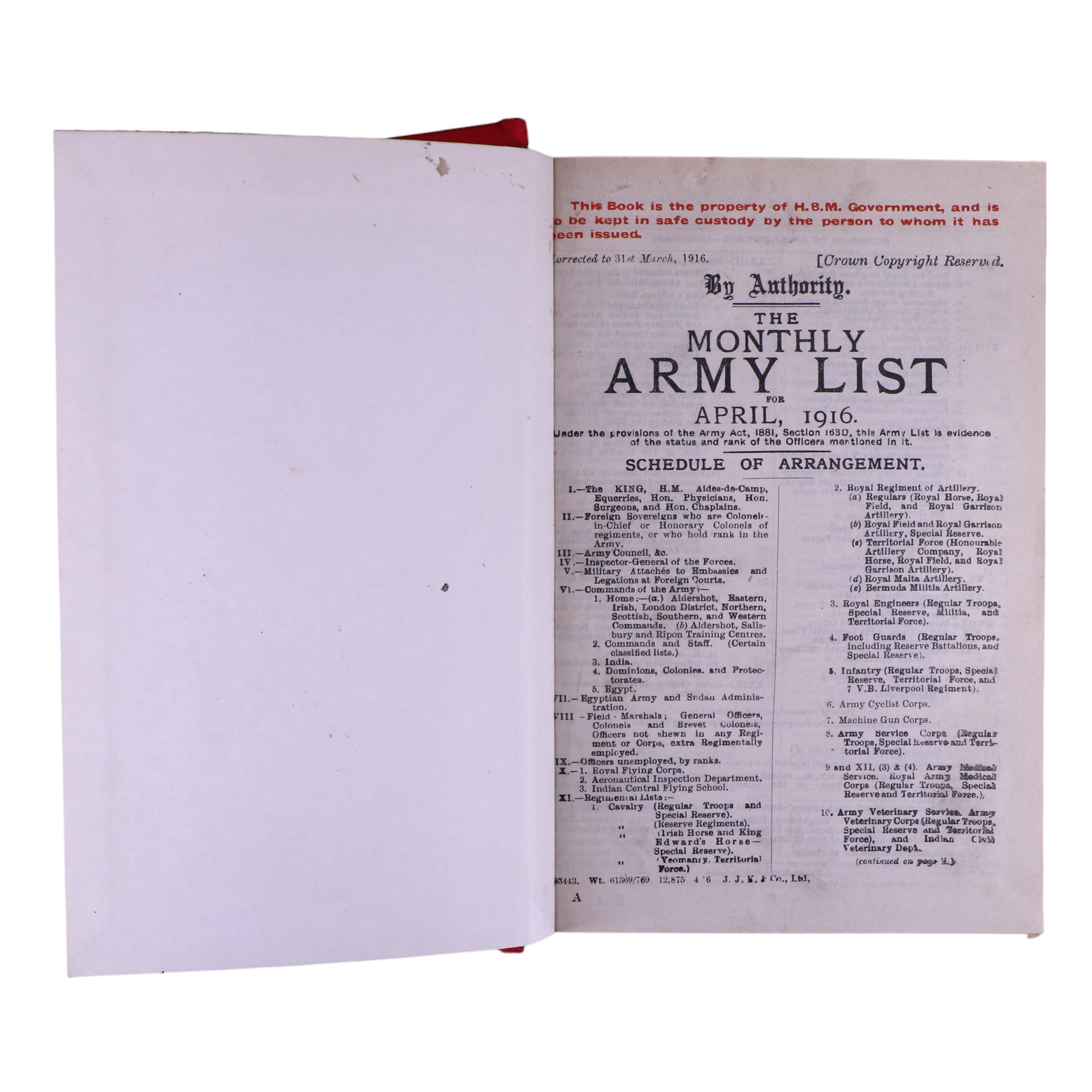 Army Lists for April 1916, May 1917 and January 1920, together with Naval and Military Press re- - Image 2 of 3