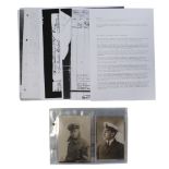 A group of photographs, period and research documents pertaining to Naval Air Service photographer