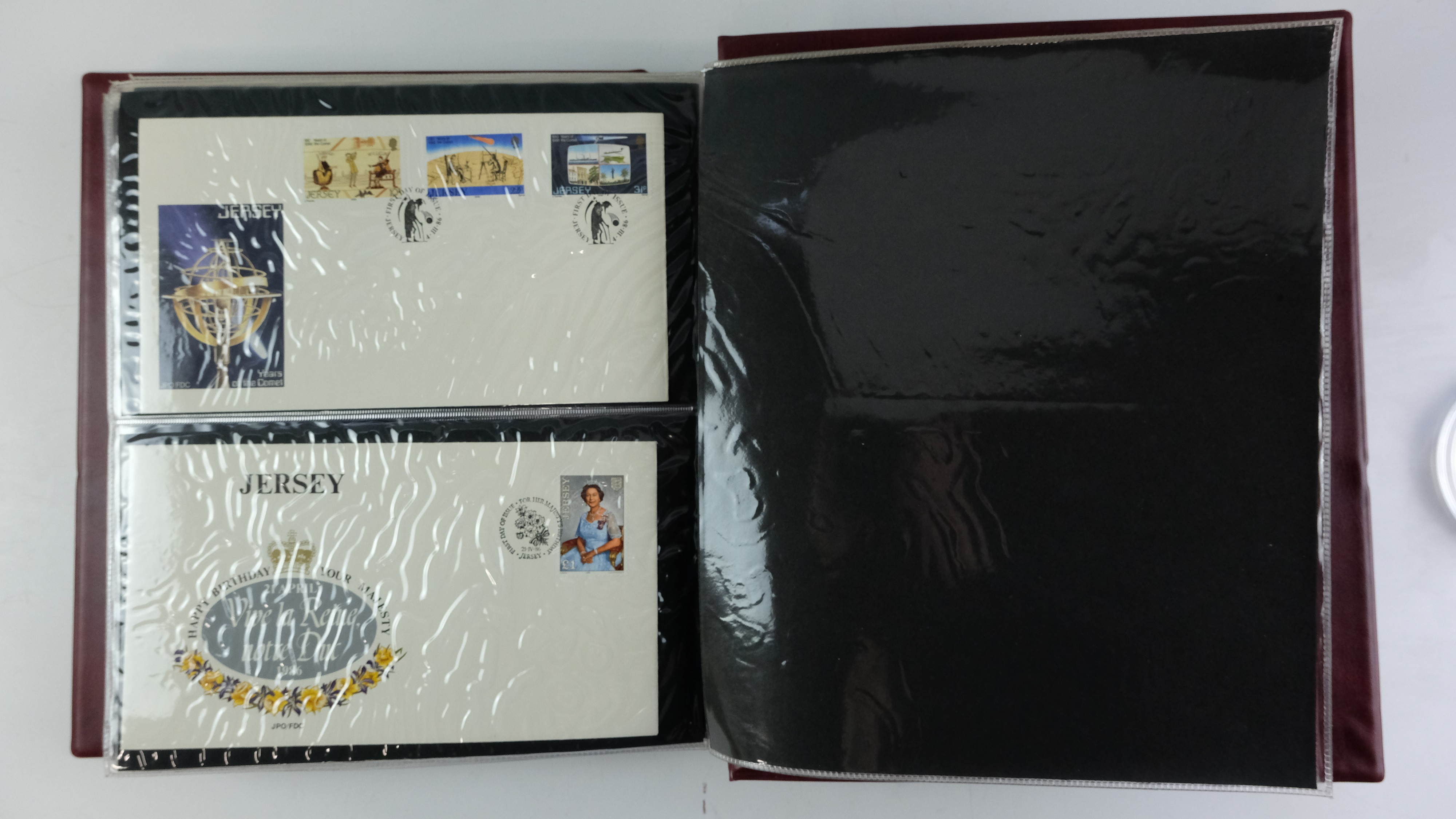 A large quantity of albums containing various world stamp covers including royal commemoratives, - Image 60 of 154