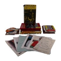 A quantity of football books and ephemera including Eagle Sports annual 1962, England World