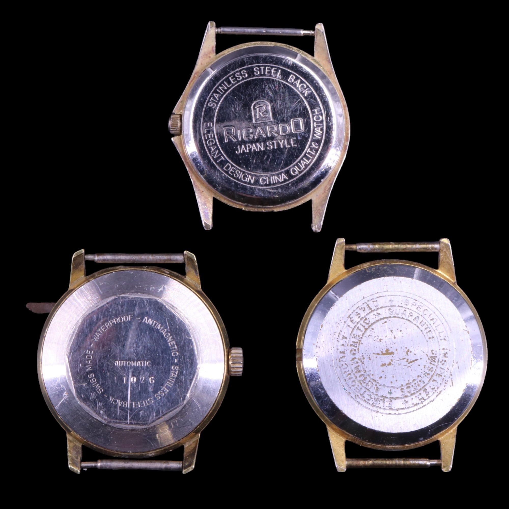 A group of vintage wristwatches including a MuDu doublematic, two rolled-gold watches, an Ingersoll, - Image 3 of 3