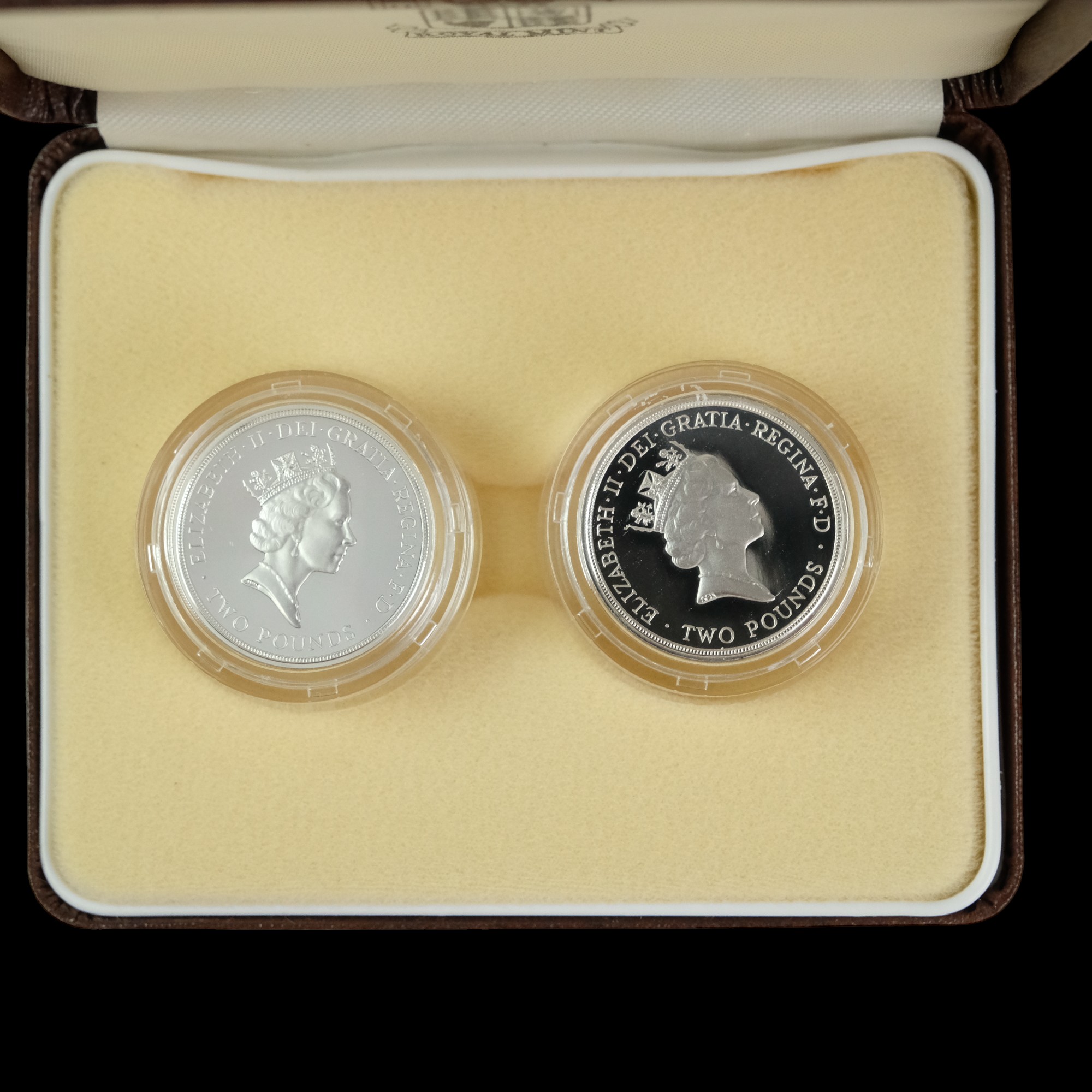 A group of Royal Mint silver proof two-pound coins, including a Piedfort 1989 two-coin set, a 1995 - Image 13 of 26