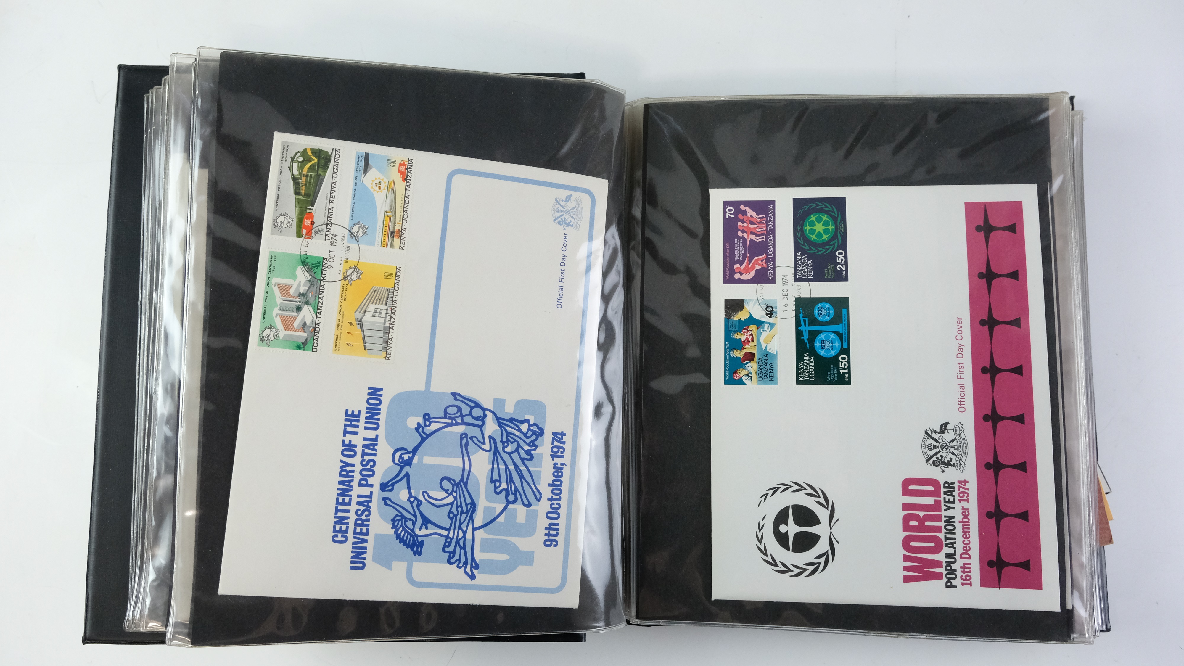 A large quantity of albums containing various world stamp covers including royal commemoratives, - Image 90 of 154