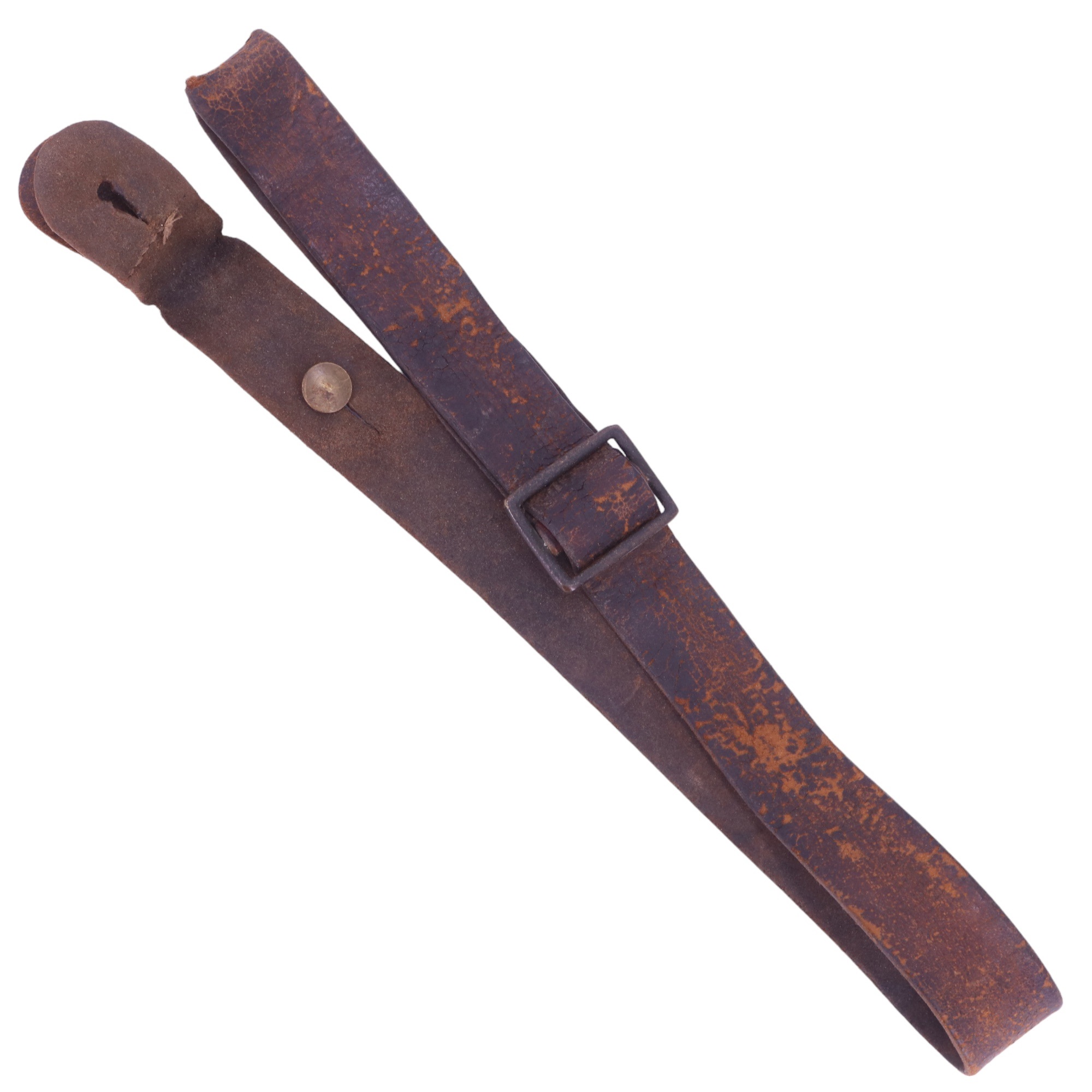 A late 19th / early 20th Century military rifle sling together with a European double cartridge - Image 3 of 4