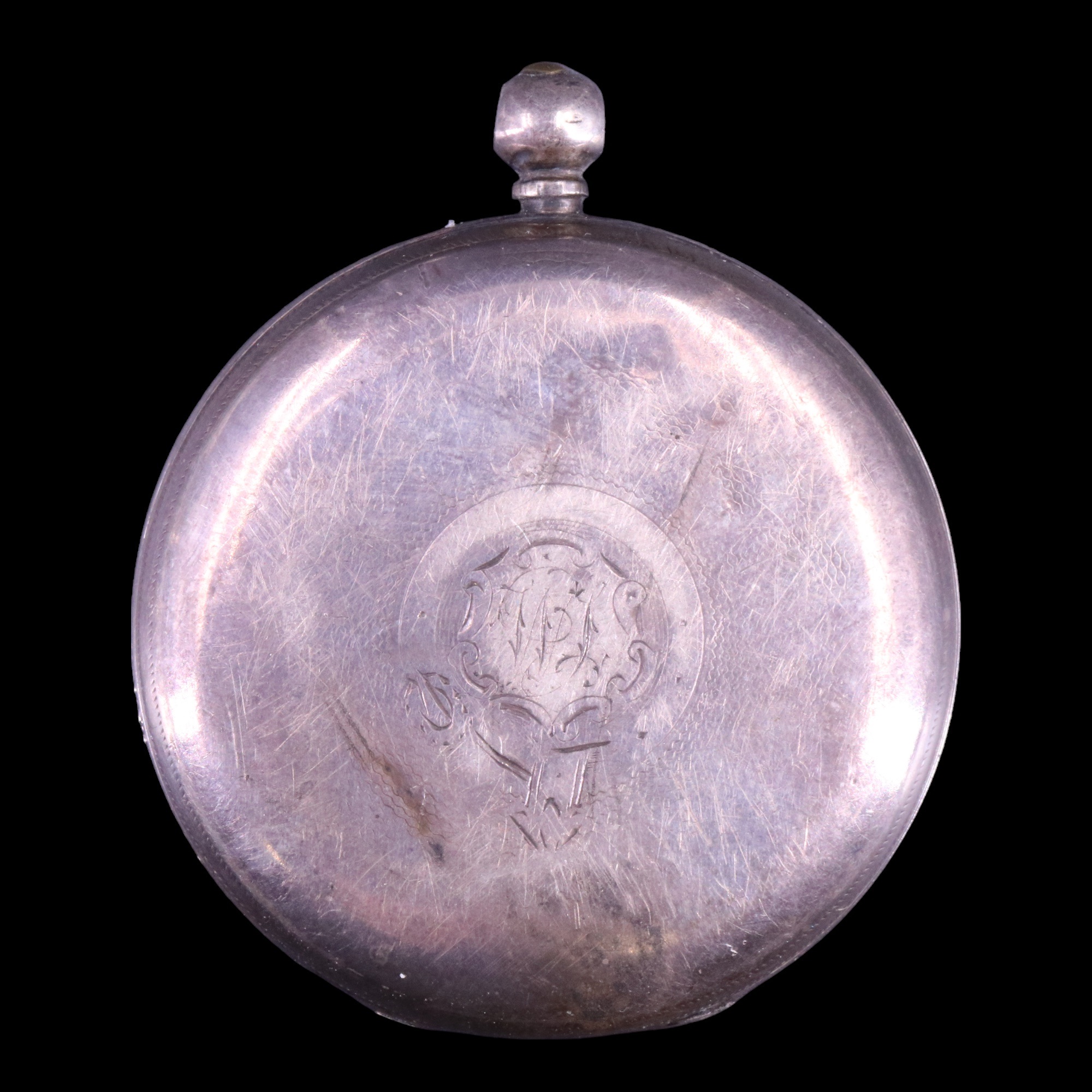 A Victorian silver open-faced pocket watch, Philip Woodman & Sons, London, 1859, 44 mm excluding - Image 2 of 5