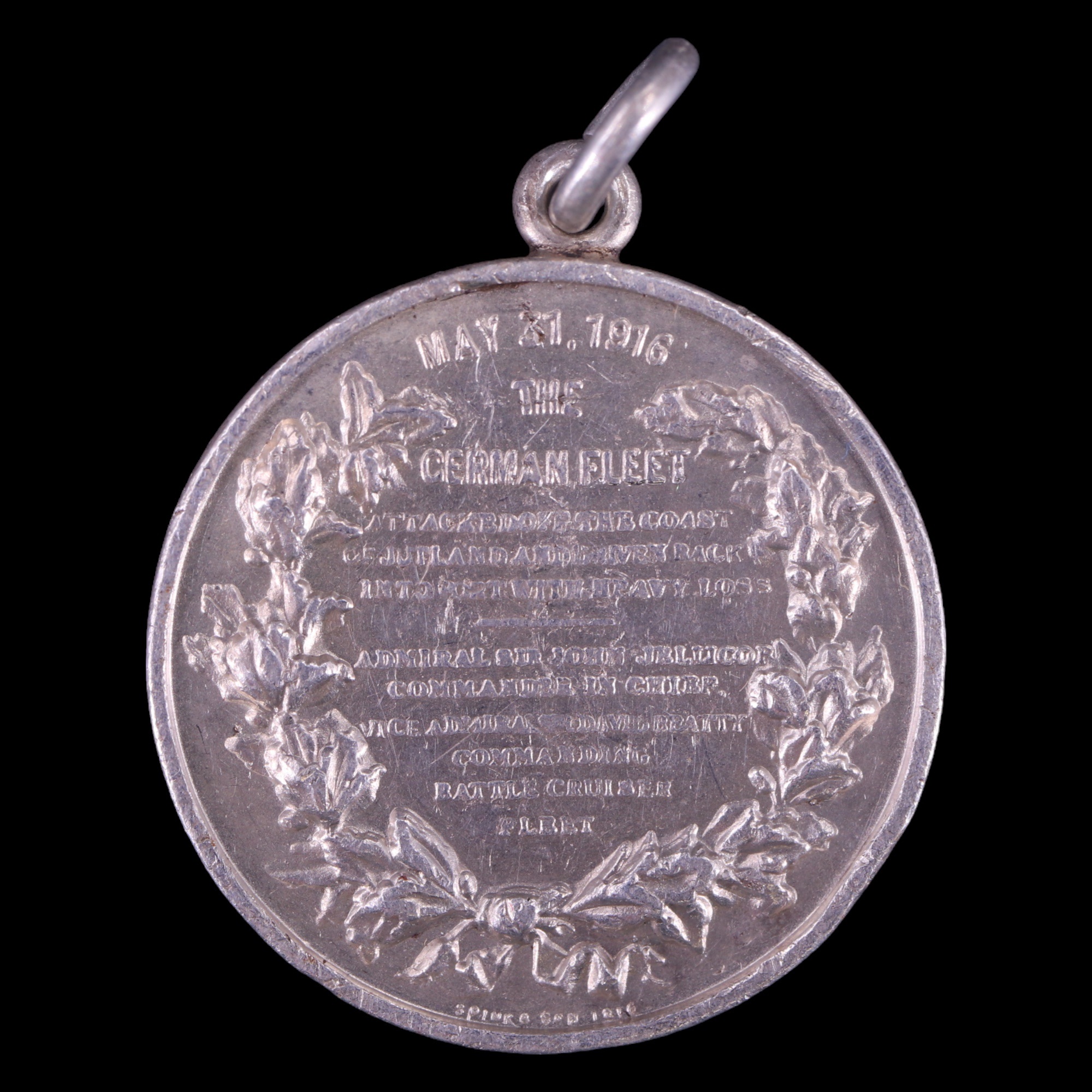 A 1916 Spink Battle of Jutland medal together with two Lusitania medals - Image 3 of 3