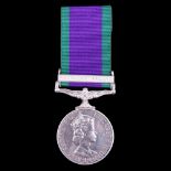A General Service Medal with Northern Ireland clasp to 24083372 Lance Corporal R J Vickers, Royal