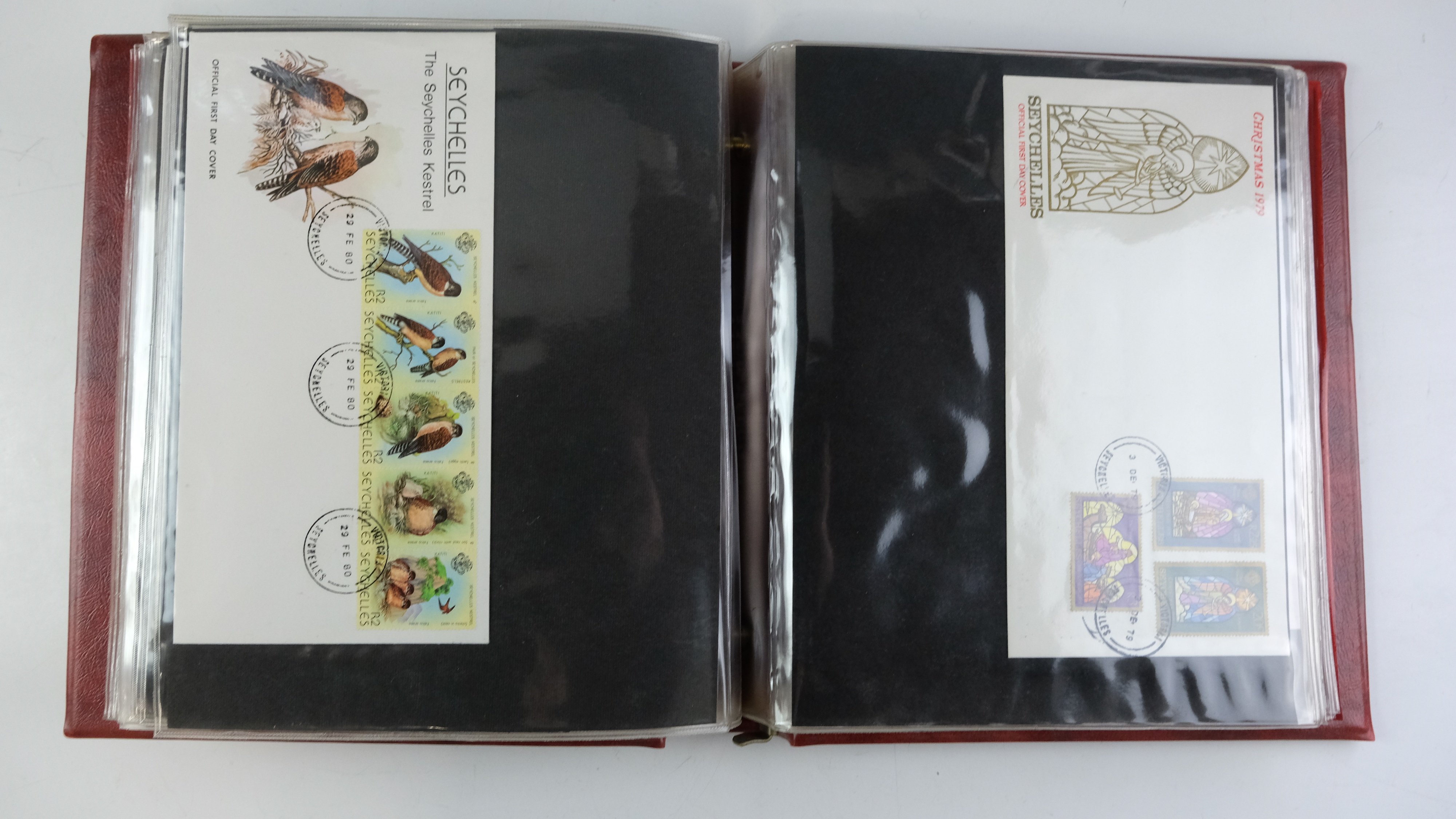 A large quantity of albums containing various world stamp covers including royal commemoratives, - Image 119 of 154