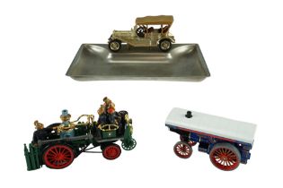 Two boxed Matchbox Models of Yesteryear diecast vehicles comprising a 1905 Fowler Showmans Engine (