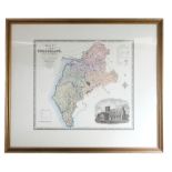 "Map of the County of Cumberland", print, originally published 1821 and 1822 by C & J Greenwood,