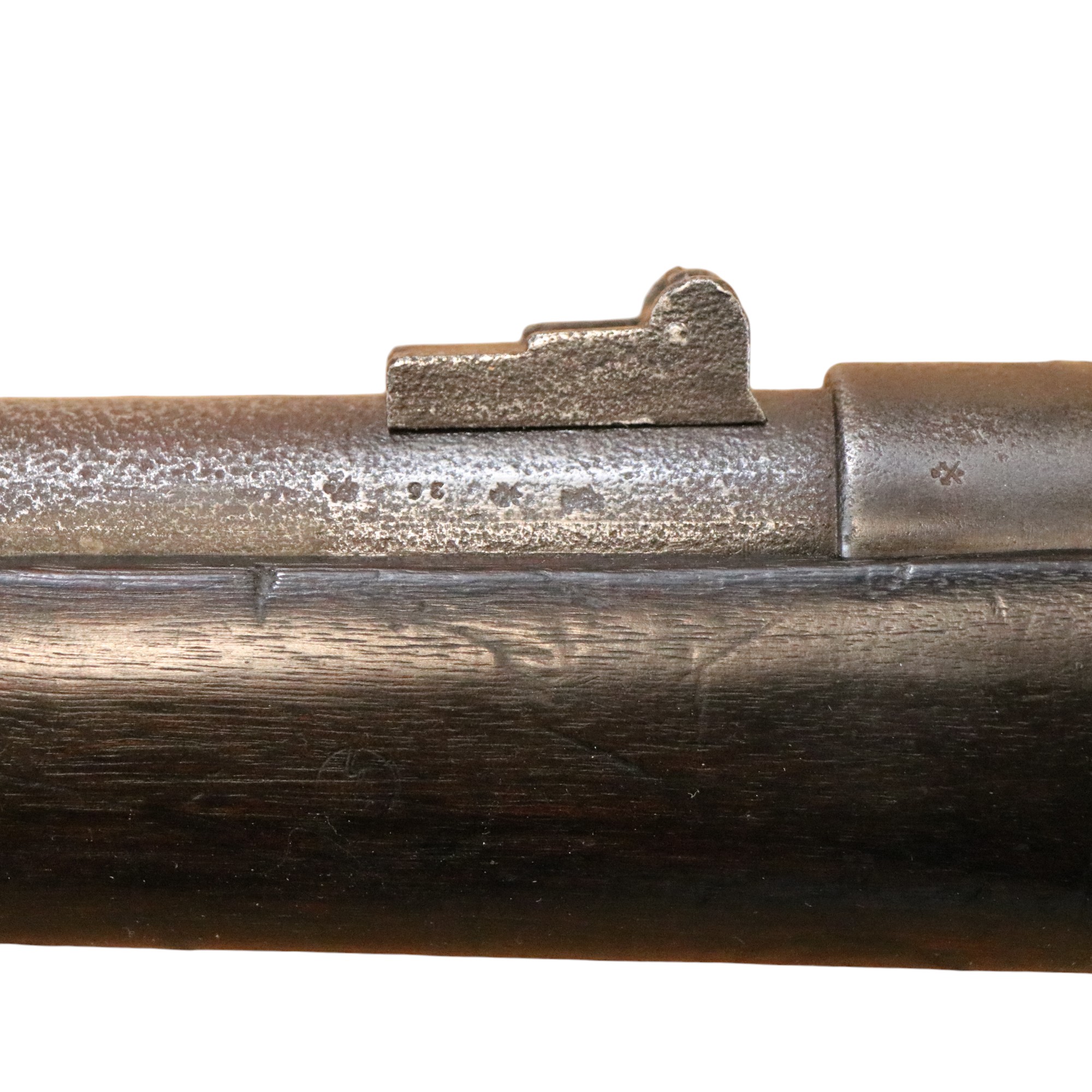 A US Civil War Bridesburg Model 1861 Rifle Musket having Needham's conversion breech-loading action, - Image 4 of 6