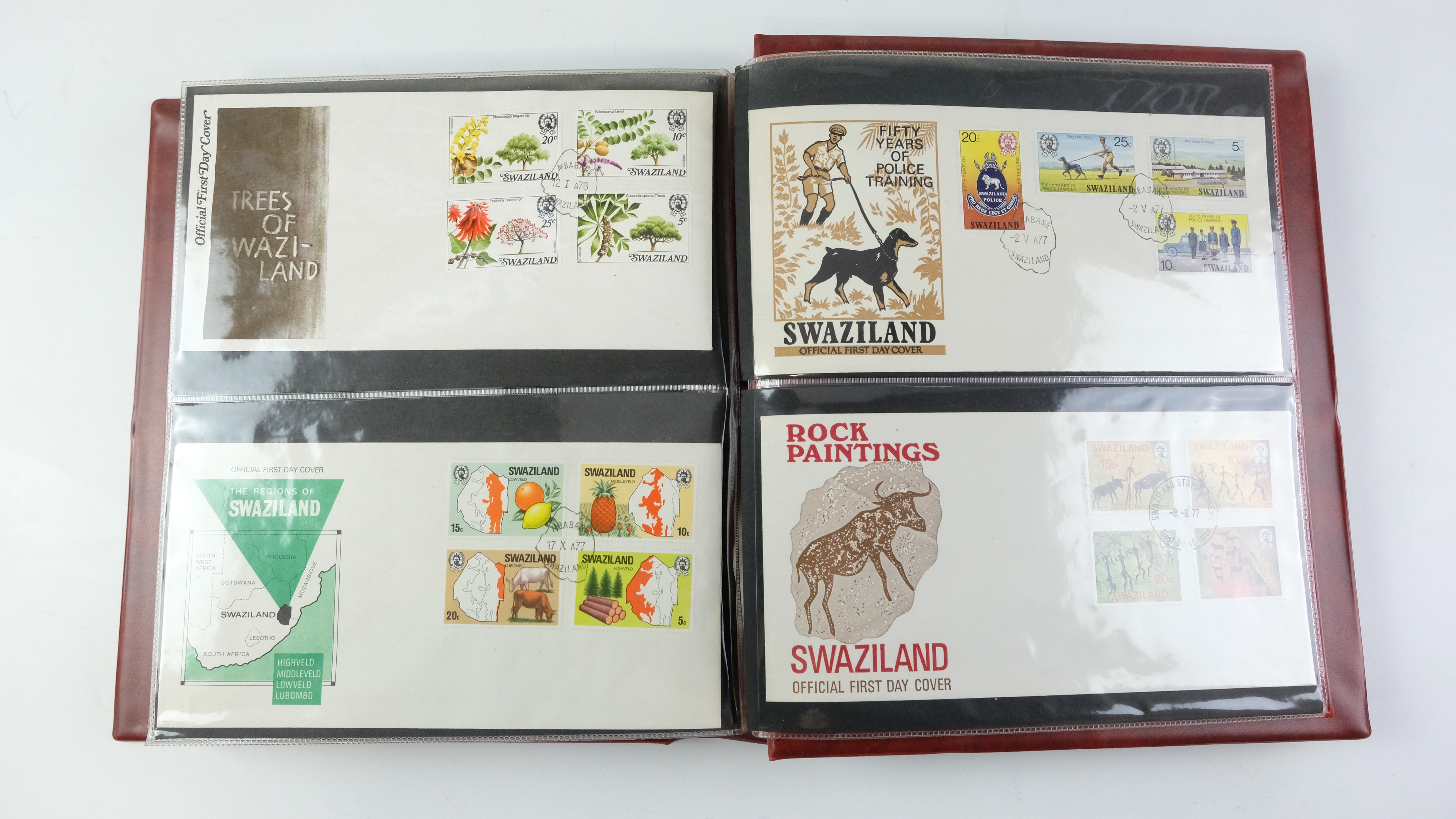 A large quantity of albums containing various world stamp covers including royal commemoratives, - Image 76 of 154