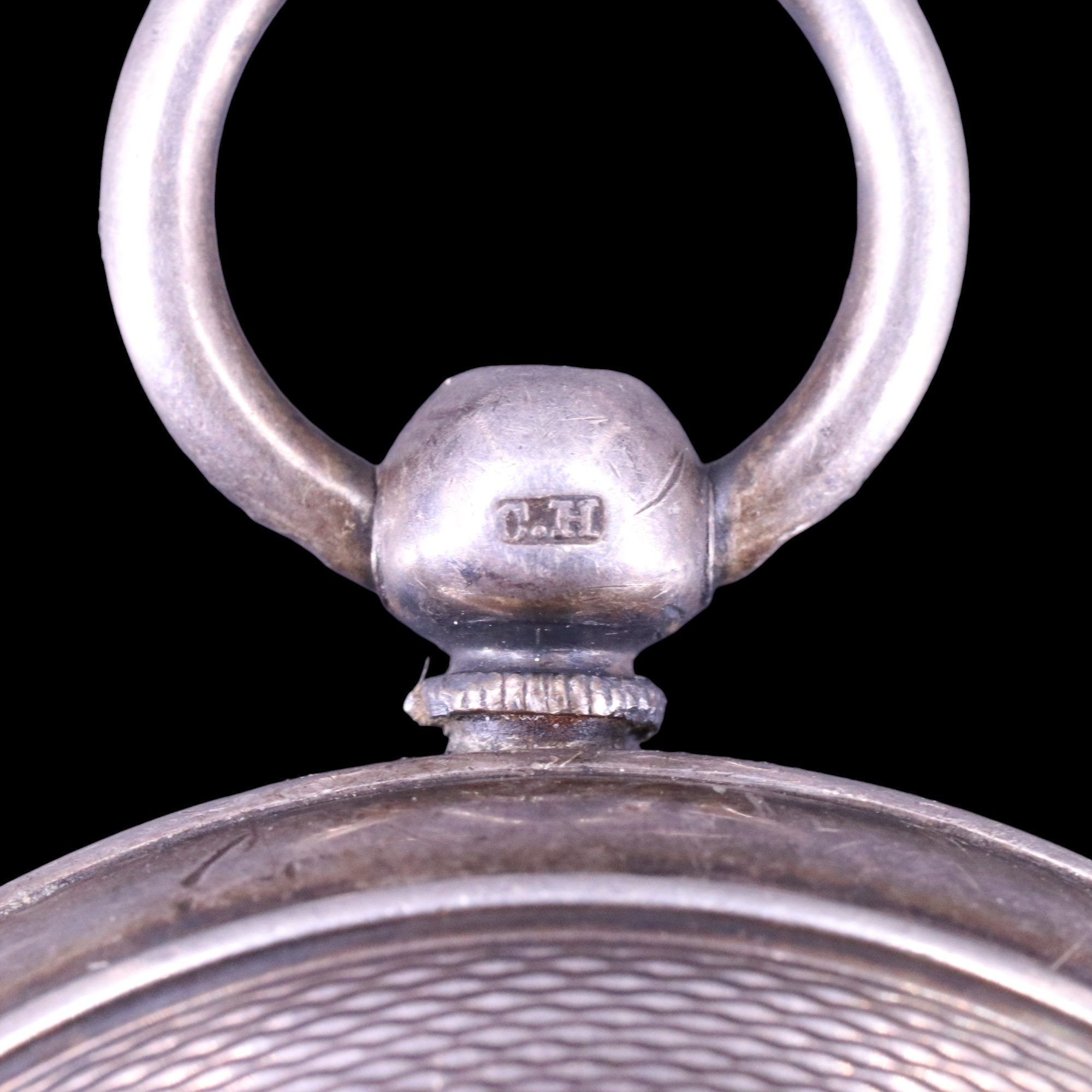 A late Victorian silver pocket watch, having a key-wound movement, the inner case back engraved with - Image 6 of 6