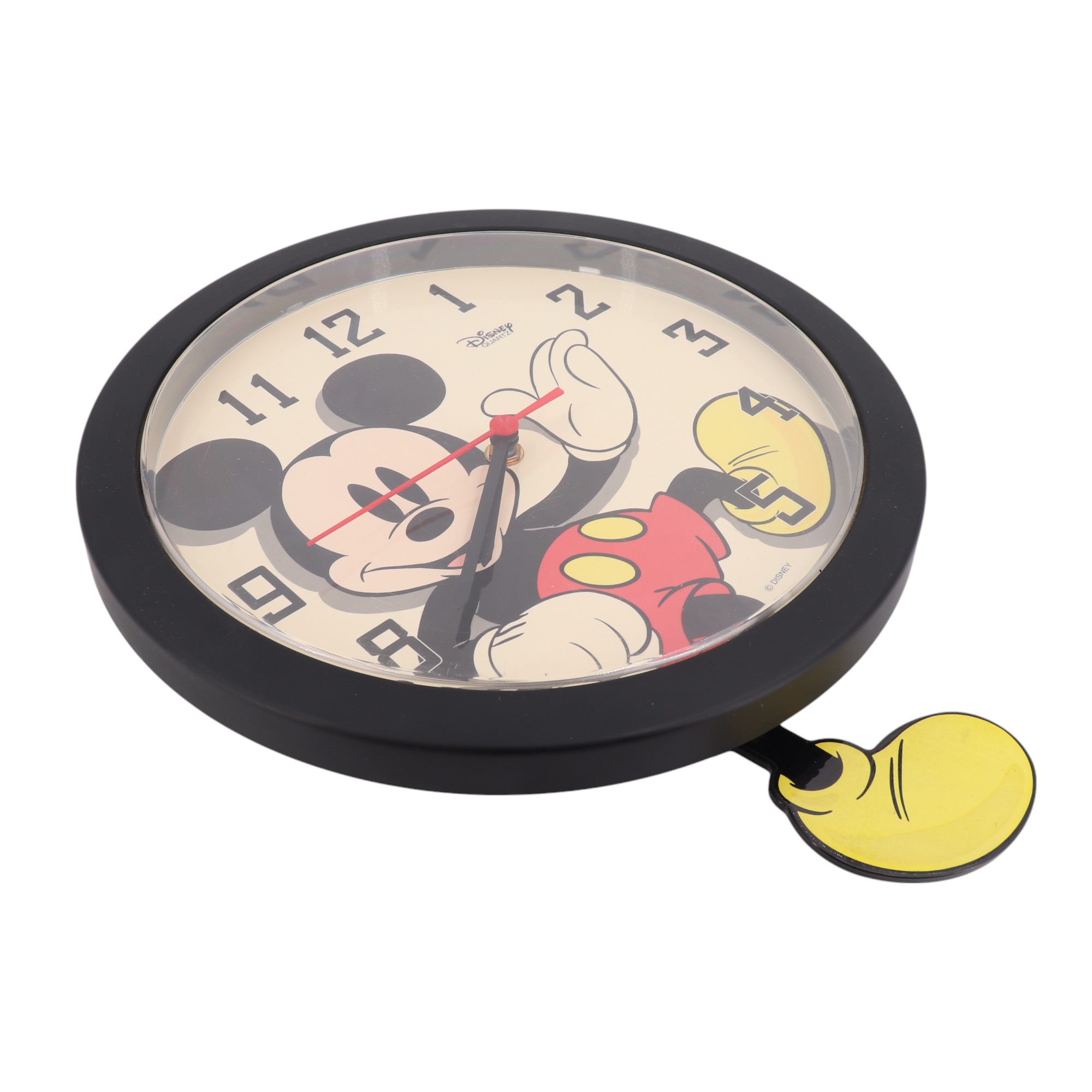 A novelty Disney Mickey Mouse wall clock, late 20th Century, diameter 29 cm