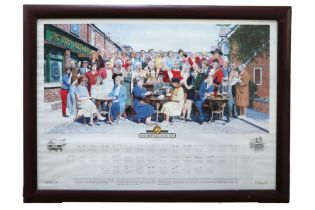After Keith Fearon (Contemporary) A print commemorating 40 years of the Coronation Street
