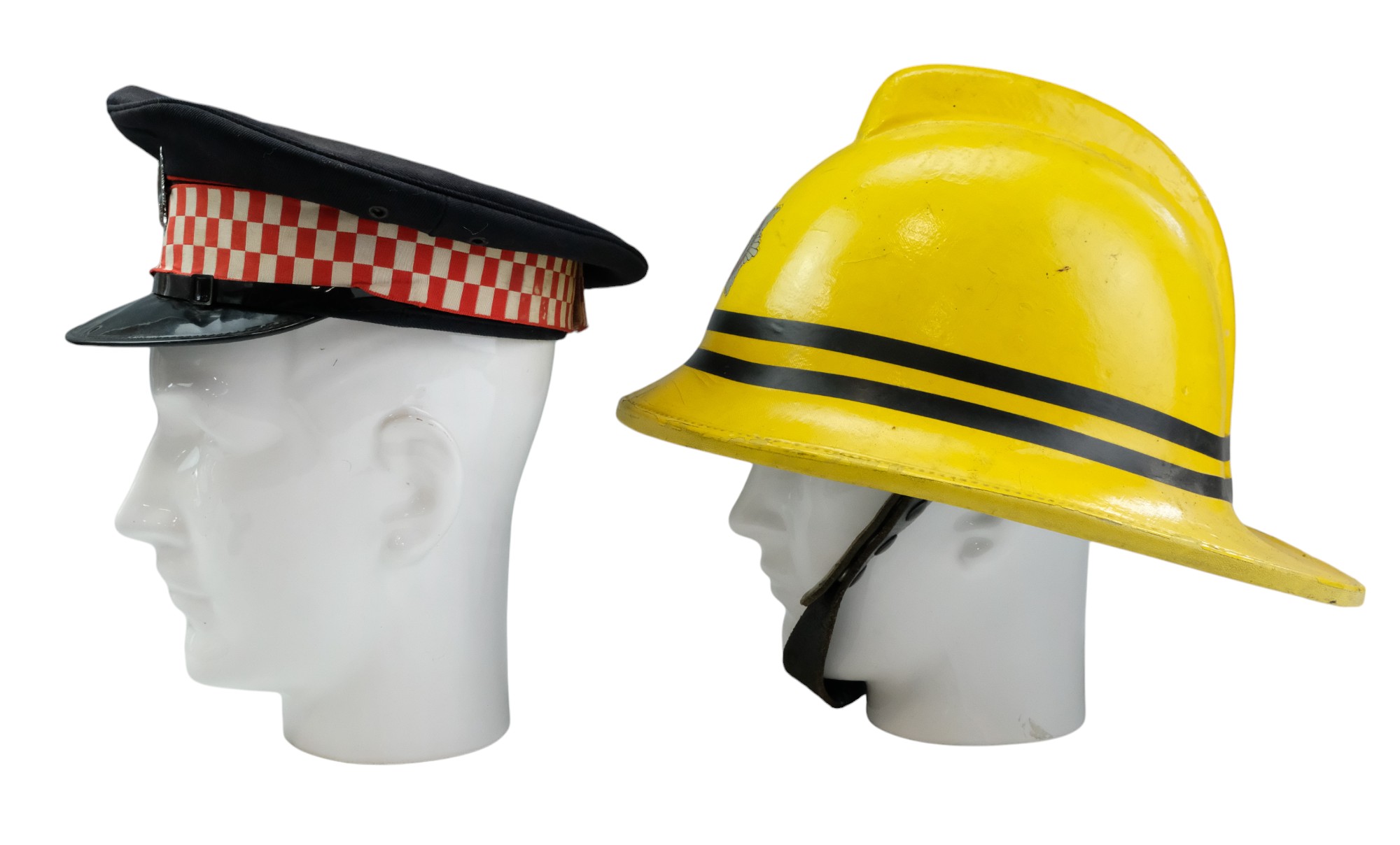 A Cumbria Fire Service peaked cap and fire helmet, 1983 - medium - Image 3 of 3