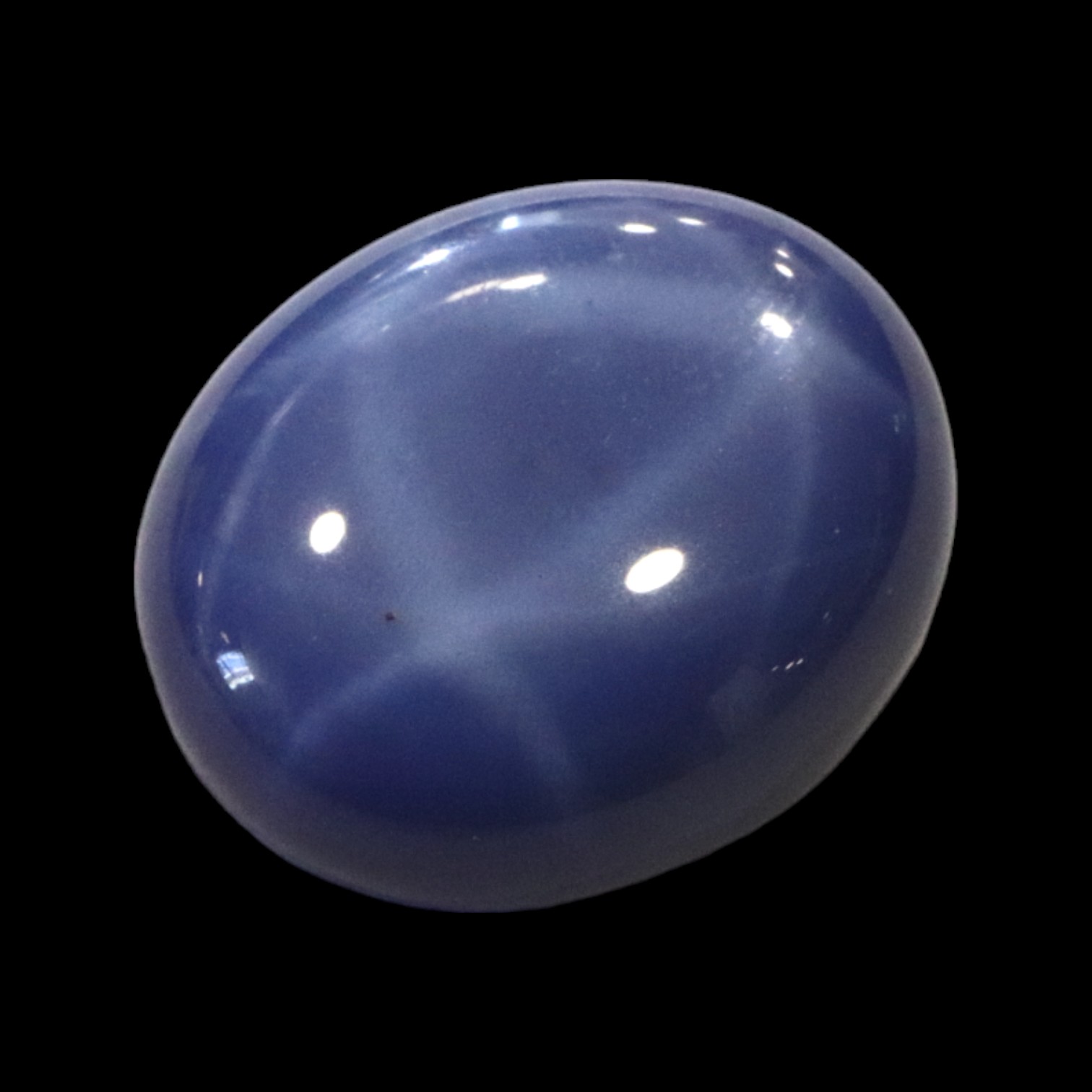 A six-ray star sapphire oval cabochon, 15.5 mm x 13 mm - Image 3 of 3