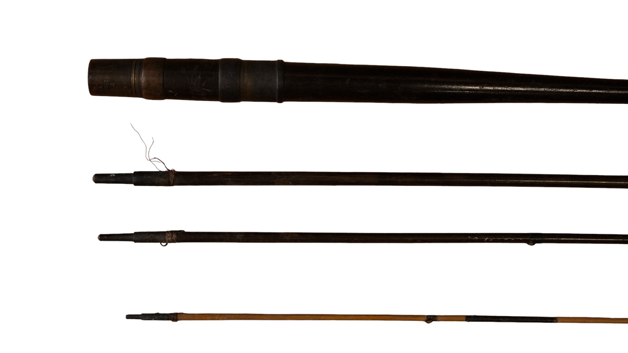 A Victorian Chevalier Bowness & Son, 12 & 14 Bellyard, Temple Bar, Greenheart fly fishing rod, 12' - Image 2 of 8