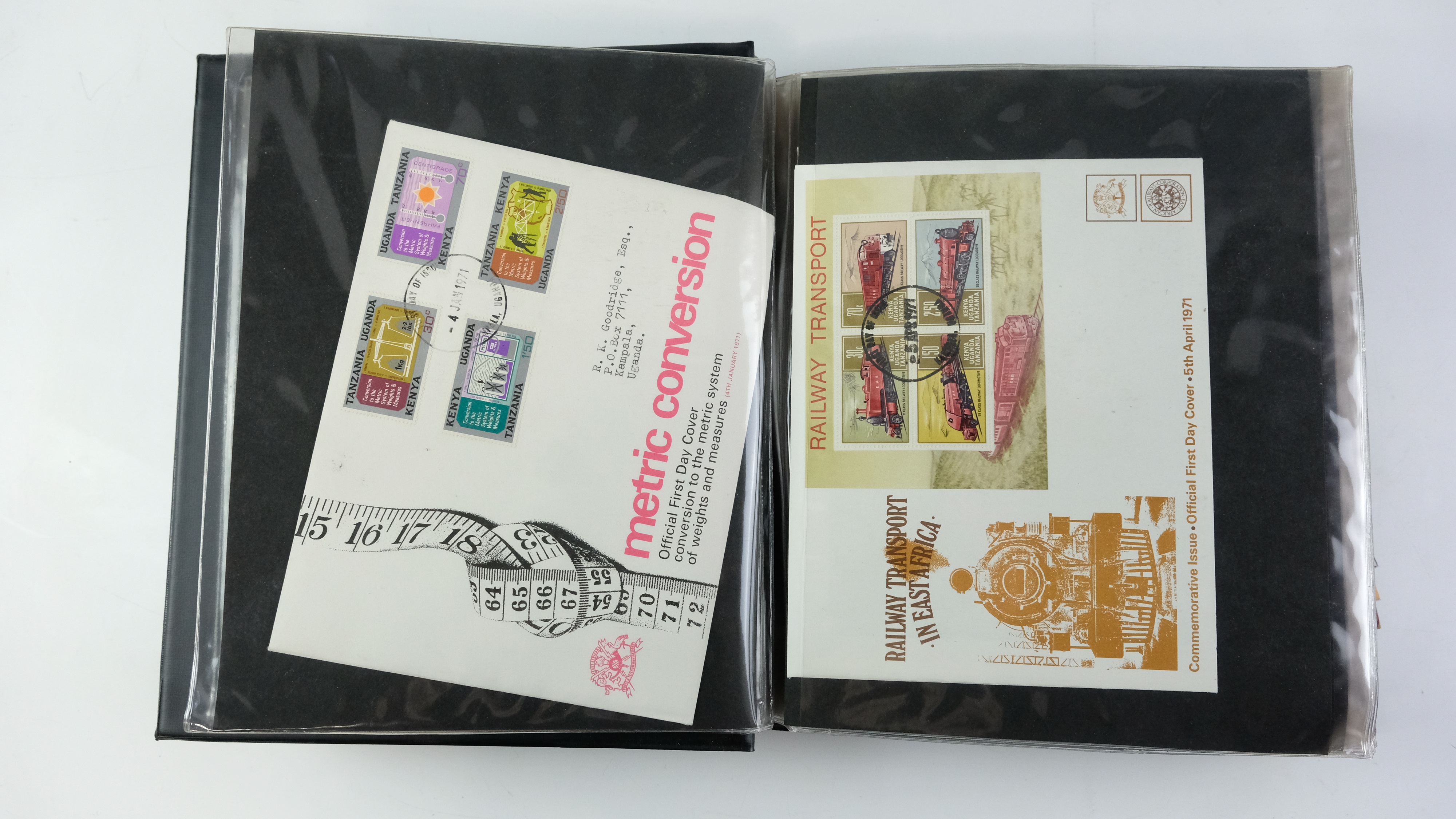 A large quantity of albums containing various world stamp covers including royal commemoratives, - Image 83 of 154