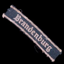 A German Third Reich Brandenburg Regiment cuff title