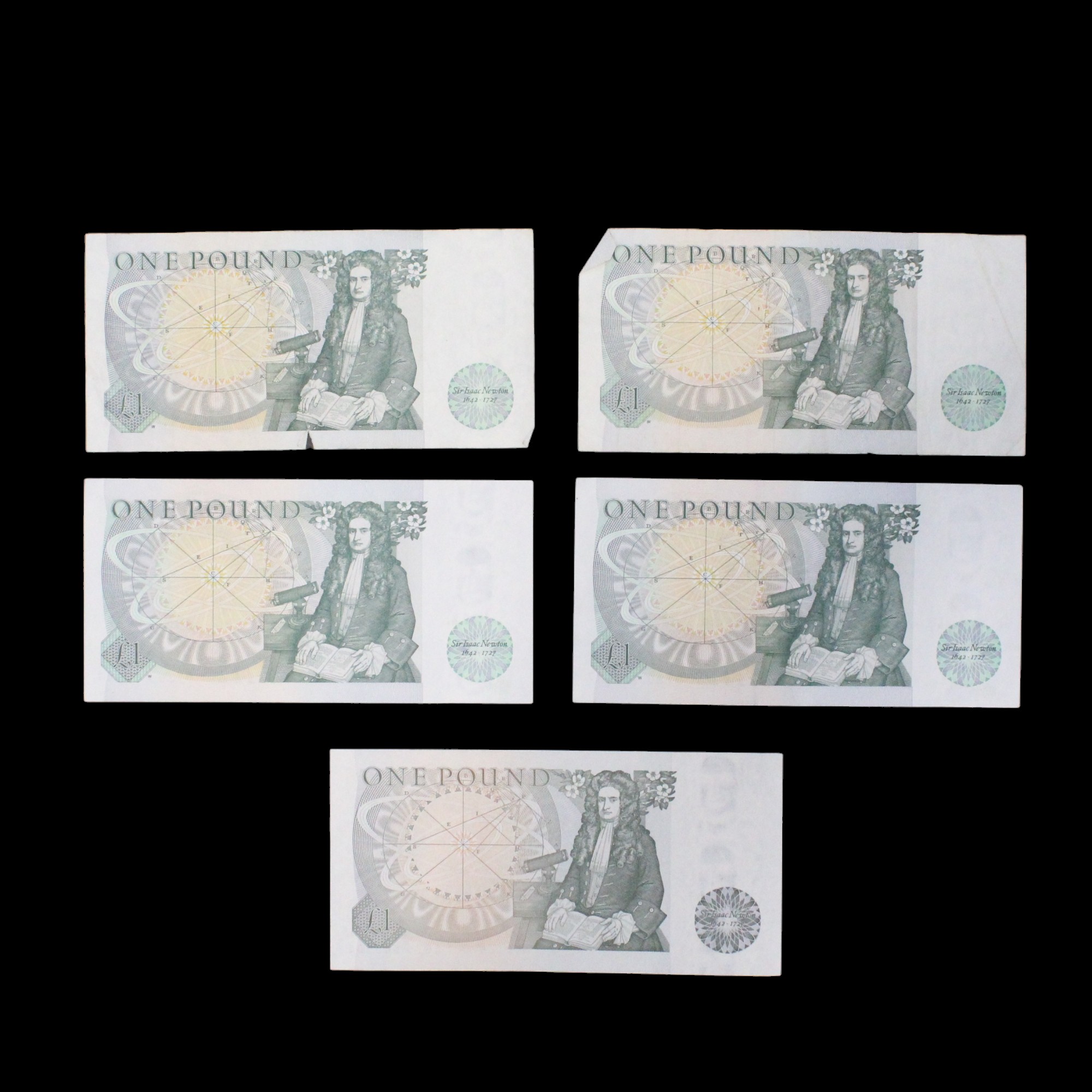 A group of GB banknotes comprising a Bank of England Peppiatt one pound, Beale one pound, O'Brien - Image 3 of 3