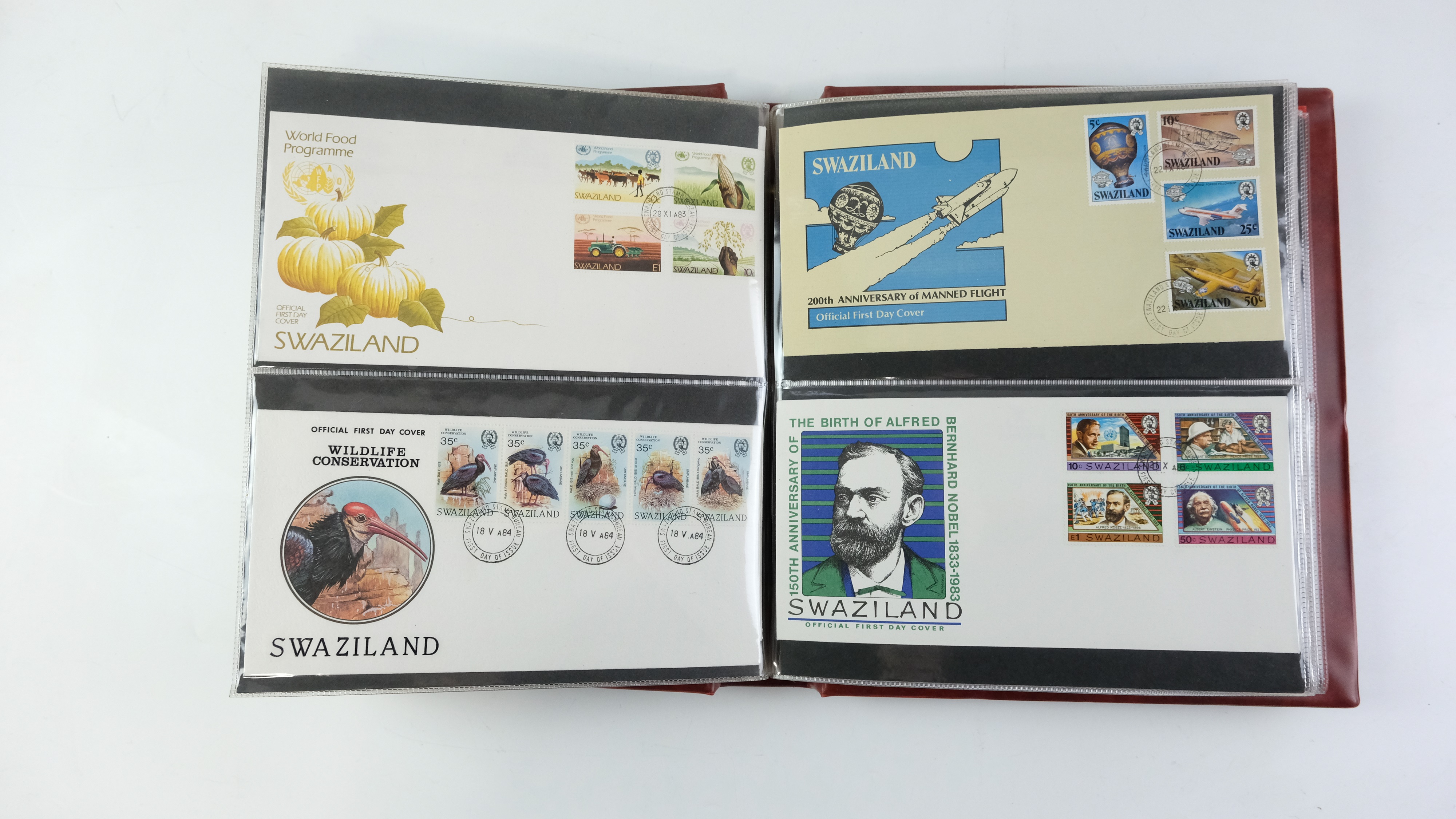 A large quantity of albums containing various world stamp covers including royal commemoratives, - Image 68 of 154