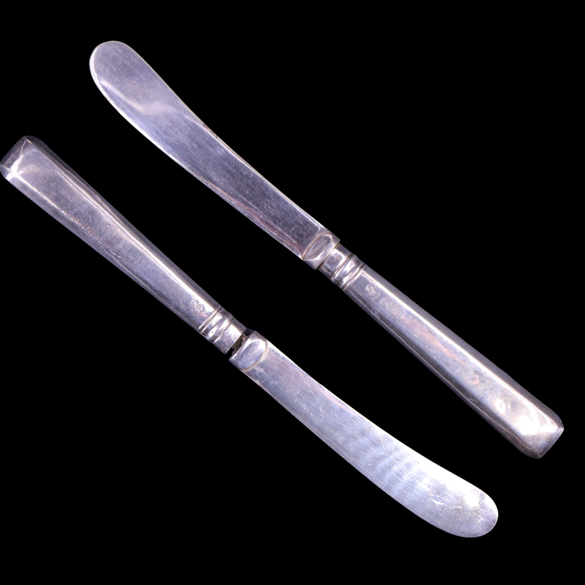 Two cased sets of silver-handled tea knives together with a cased pair of Victorian silver-plated - Image 5 of 5