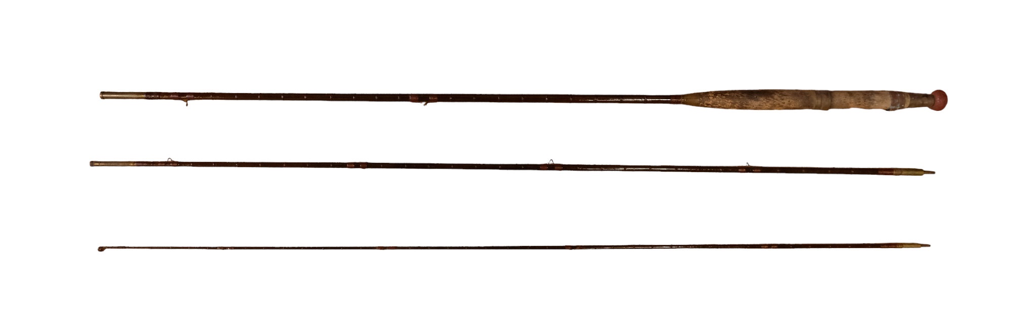 An A.E. Rudge & Son of Redditch split-cane fly fishing rod, 9' in two sections, together with a - Image 3 of 3