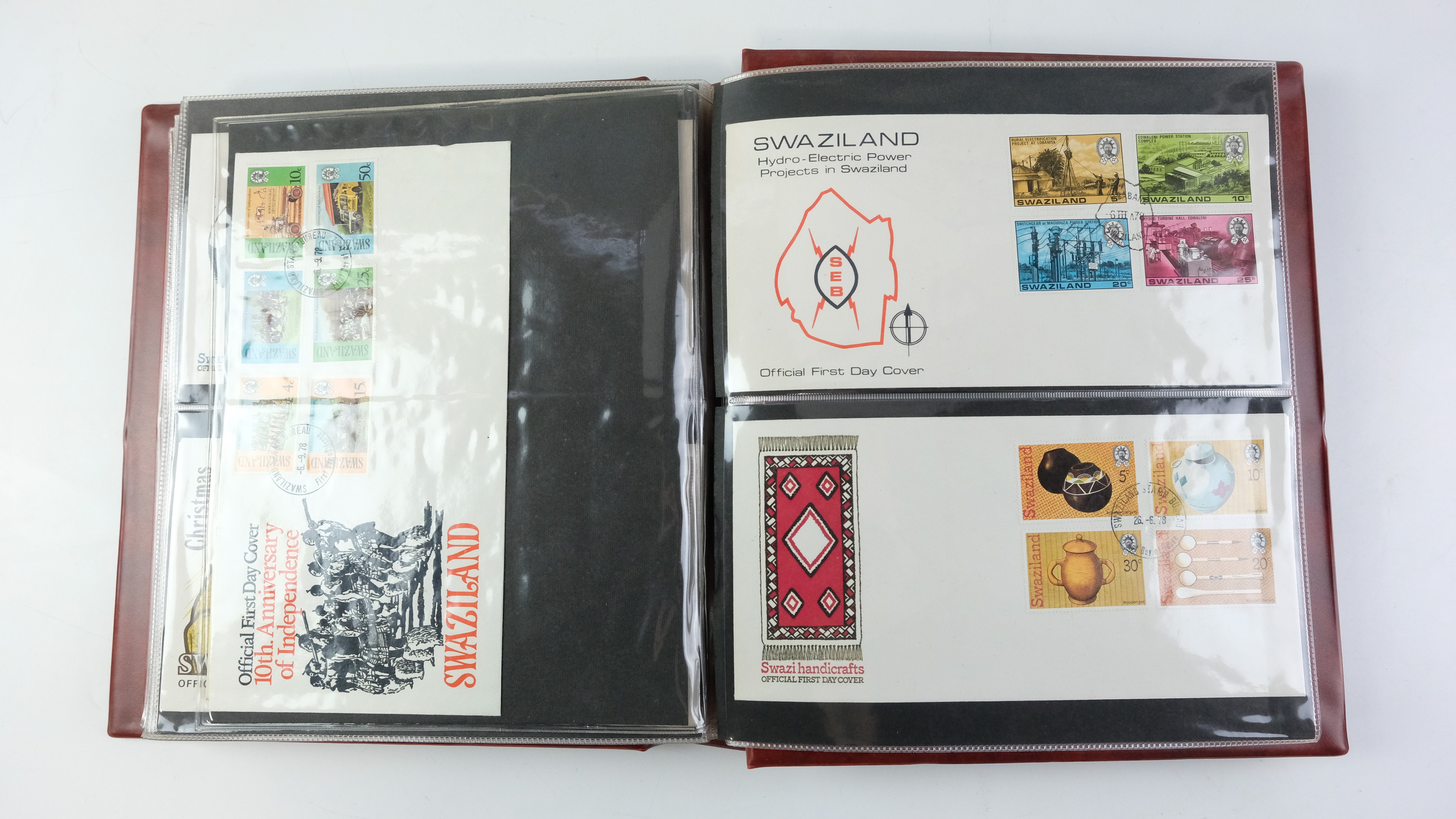 A large quantity of albums containing various world stamp covers including royal commemoratives, - Image 75 of 154