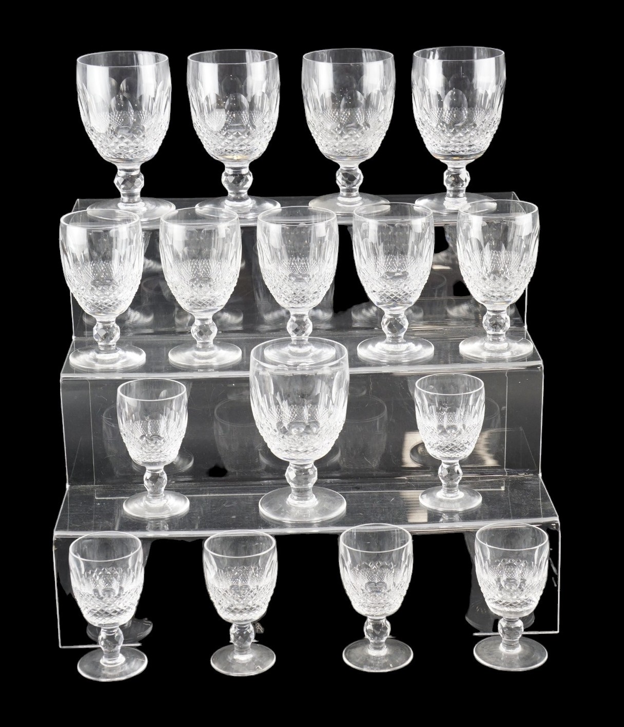 A quantity of Waterford Crystal " Colleen " pattern glasses including six tall wine glasses, six - Image 2 of 2