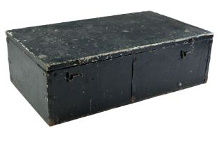 An early-to-mid 20th Century Walkers "Cherub" ship's log chest, 49 cm x 29 cm x 16 cm