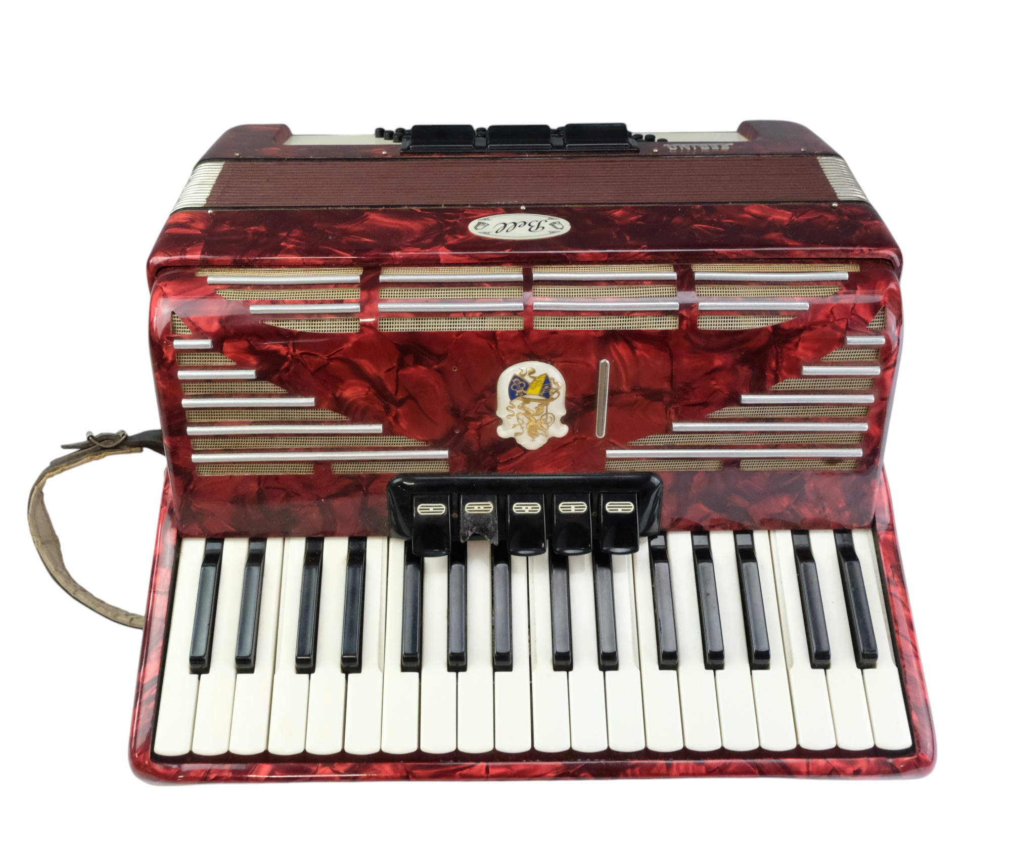 A cased Bell Serino accordion and sheet music - Image 3 of 7