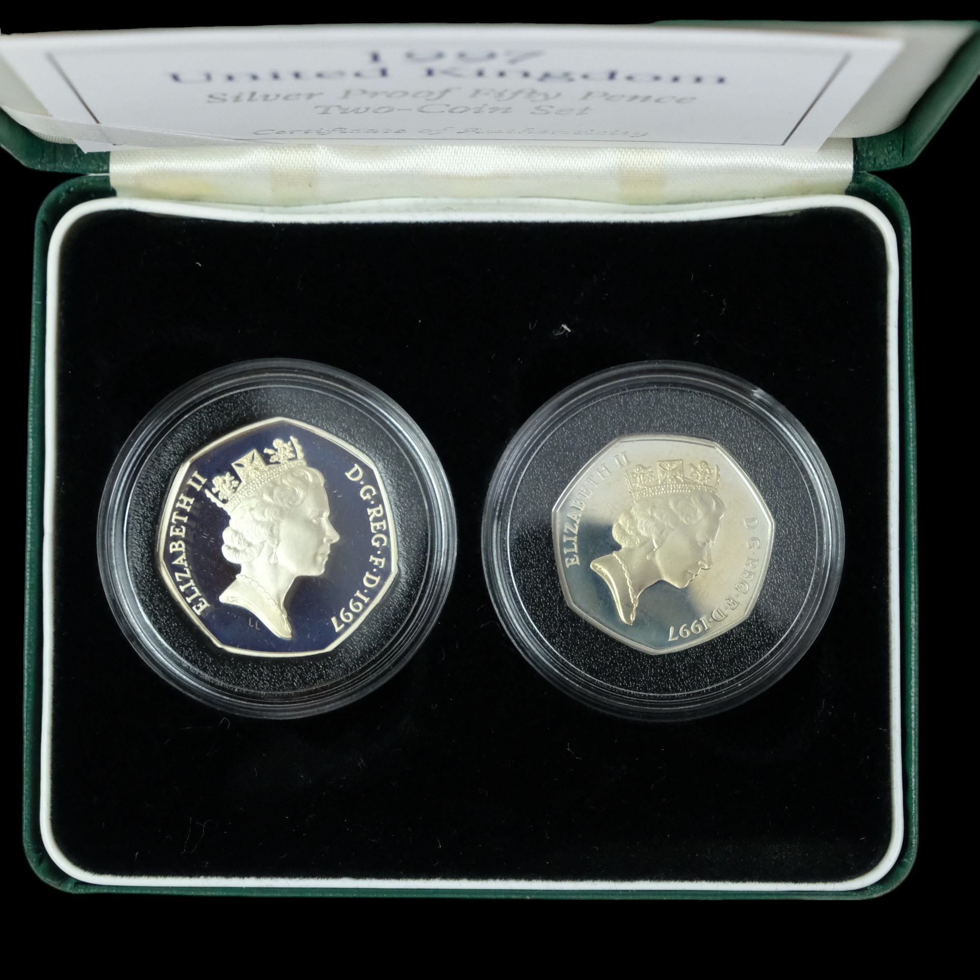 A group of Royal Mint silver proof fifty pence coins, including a 1994 Piedfort D-Day Commemorative, - Image 32 of 33