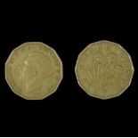 Two George VI 1946 3d coins