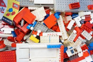 A quantity of Lego building bricks