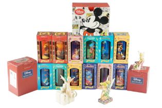 A large quantity of Disney collectables including transfer-printed glasses, Disney Showcase