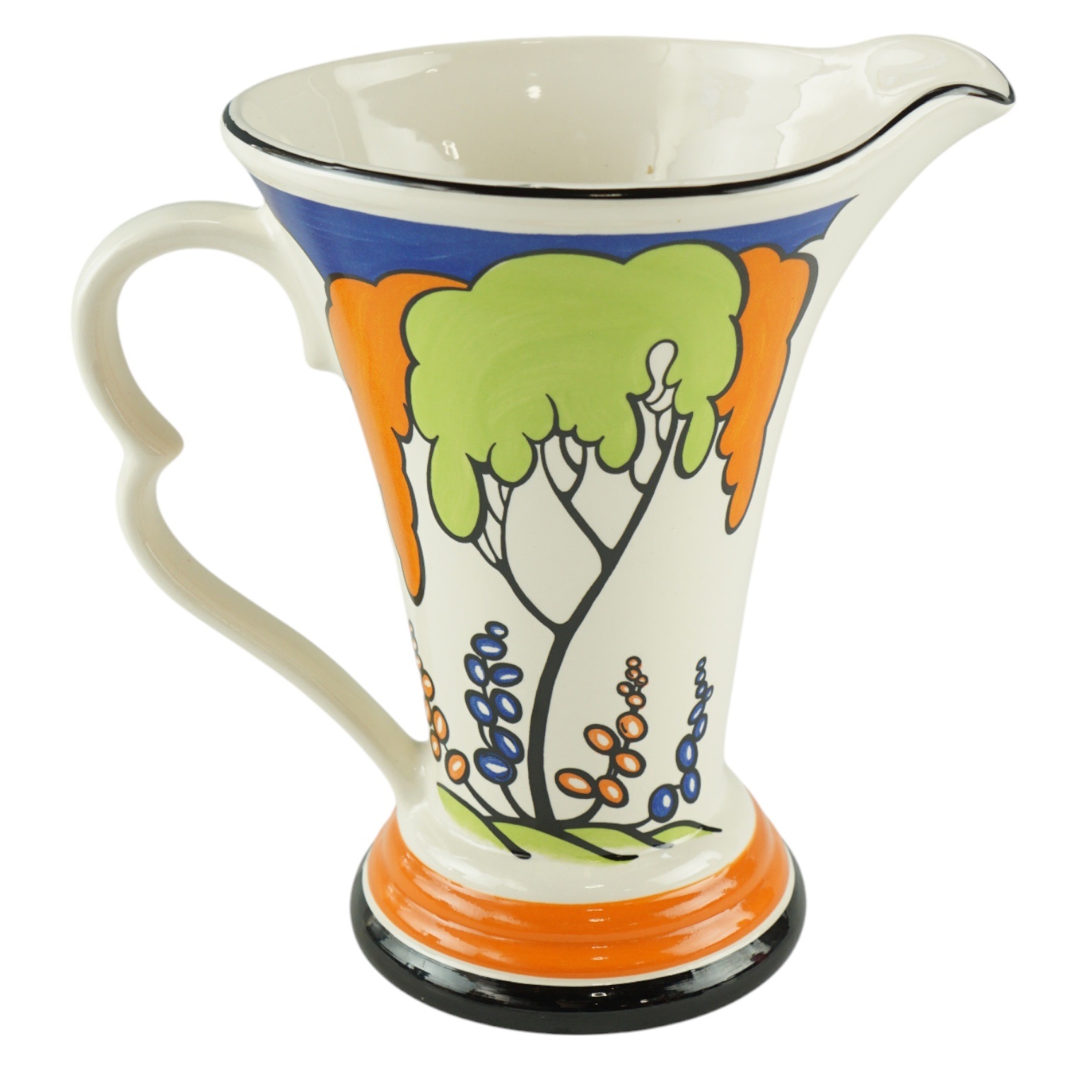 A contemporary Wade Art Deco style "The Gallery Collection" Japanese Garden flower jug, inspired - Image 2 of 3